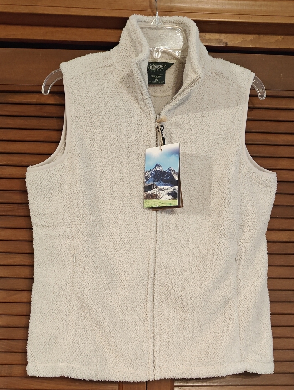 NWT Stillwater Sherpa Vest with Zip Up